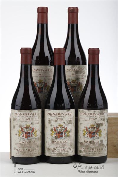 BAROLO MONPRIVATO 1988 - Giuseppe Mascarello - 5 Bottles