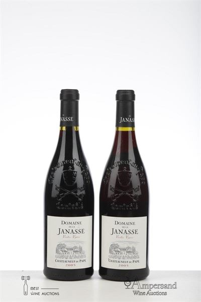 CHATEAUNEUF DU PAPE DOMAINE DE LA JANASSE CUVEE VIEILLES VIGNES 2005 - Aime Sabon - 2 Bottles