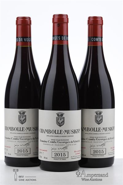 CHAMBOLLE MUSIGNY 2015 - Comte de Vogue - 3 Bottles