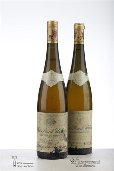 RIESLING CLOS ST URBAIN RANGEN DE THANN 1*1994 + 1*1996   - Zind Humbrecht - 2 Bottles