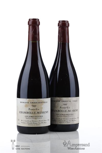 CHAMBOLLE MUSIGNY LES AMOUREUSES 1997 - Amiot Servelle - 2 Bottles