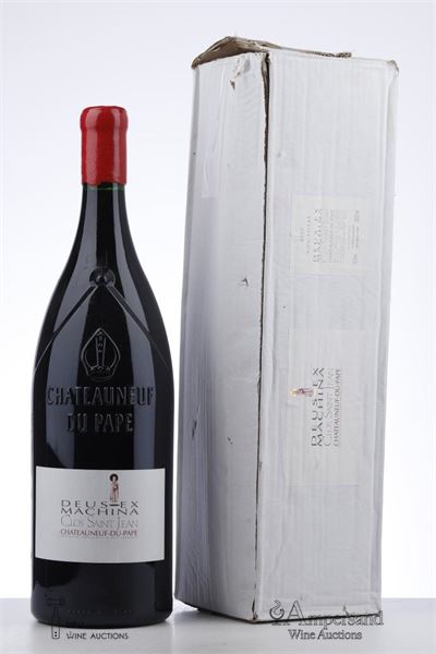CHATEAUNEUF DU PAPE DEUS EX MACHINA 2007 - Clos Saint Jean - 1x Double Magnum
