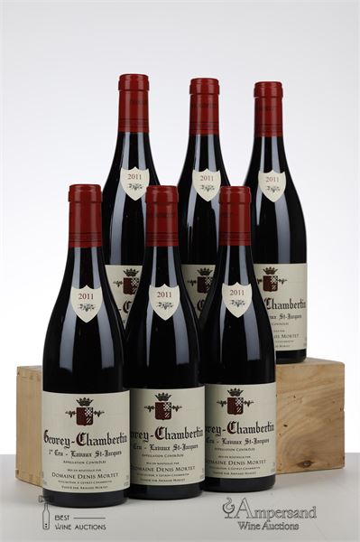 GEVREY CHAMBERTIN LAVAUX ST JACQUES 2011 - Denis Mortet - 6 Bottles