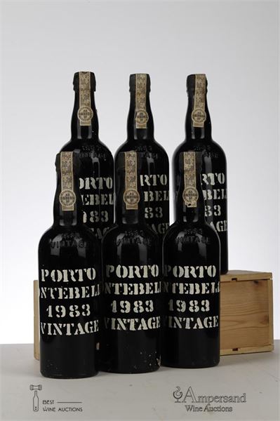 MONTEBELLO  VINTAGE PORT 1983 - Montebello - 6 Bottles