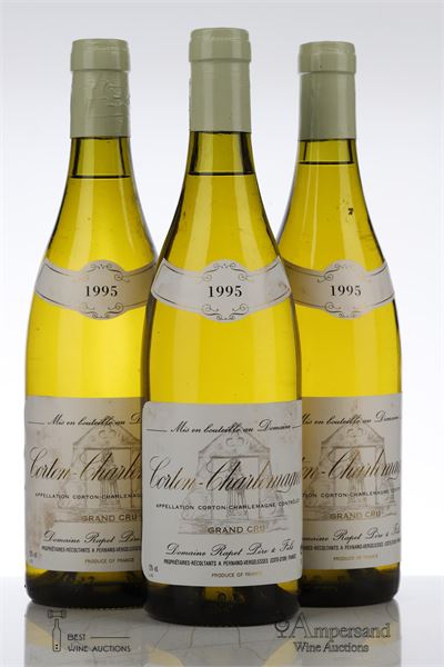CORTON CHARLEMAGNE 1995 - Rapet - 3 Bottles