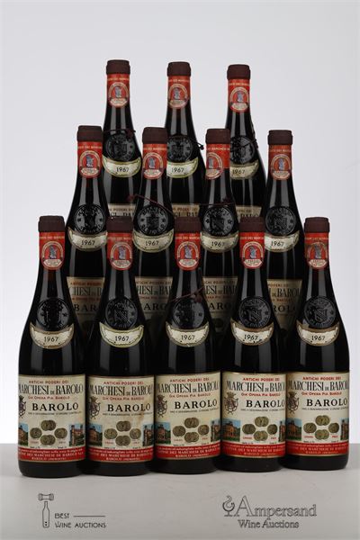 BAROLO 1967 - Marchesi di Barolo - 12 Bottles