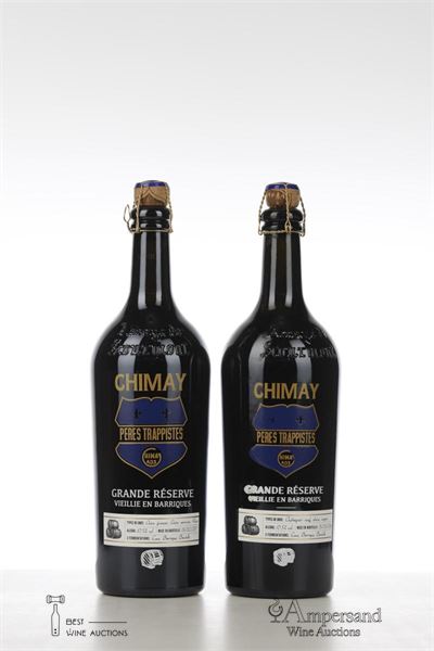 CHIMAY GRANDE RESERVE VIEILLE EN BARRIQUES 1 * 2016 COGNAC + 1*2017 BARRIQUES RHONE MIXED - Chimay - 2 Bottles
