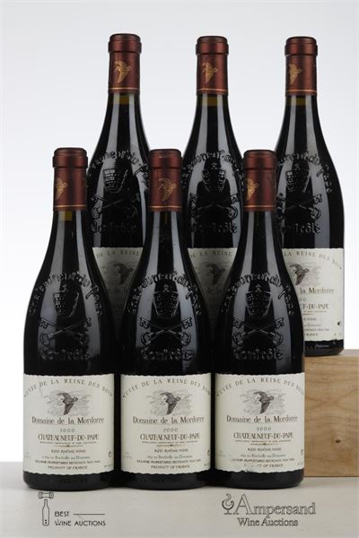 CHATEAUNEUF DU PAPE CUVEE DE LA REINE DES BOIS 2000 - Domaine la Mordoree - 6 Bottles