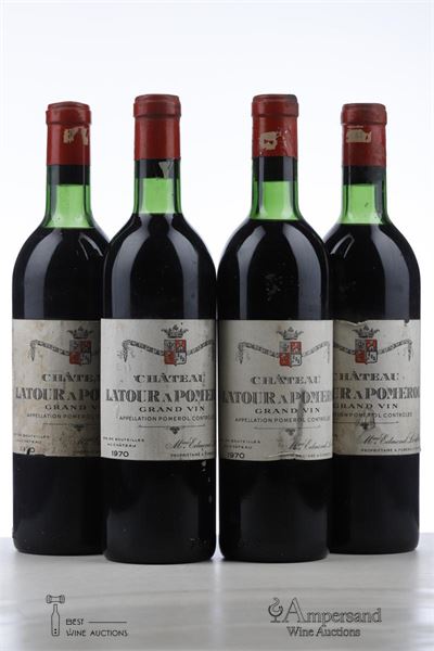LATOUR A POMEROL 1970 - Mc - 4 Bottles