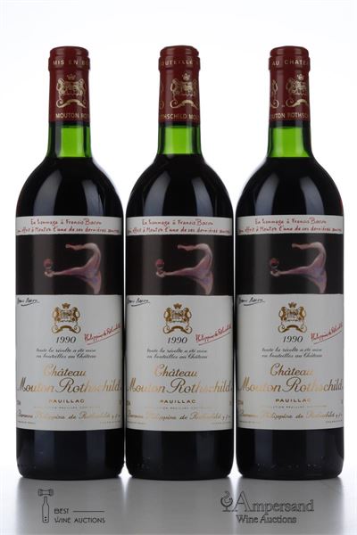 MOUTON ROTHSCHILD 1990 - 3 Bottles