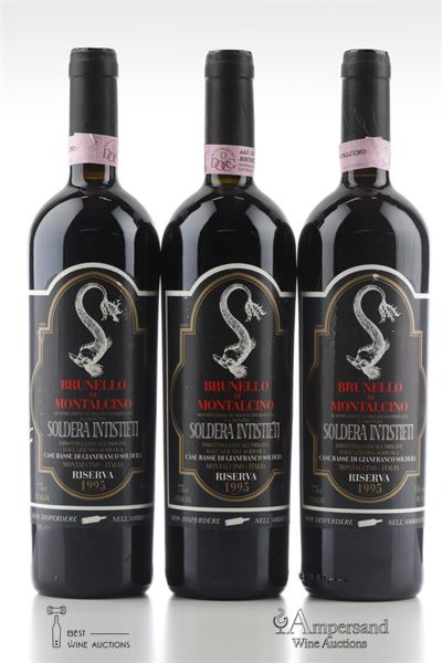BRUNELLO DI MONTALCINO INTISTIETI RISERVA 1995 - Soldera  - 3 Bottles