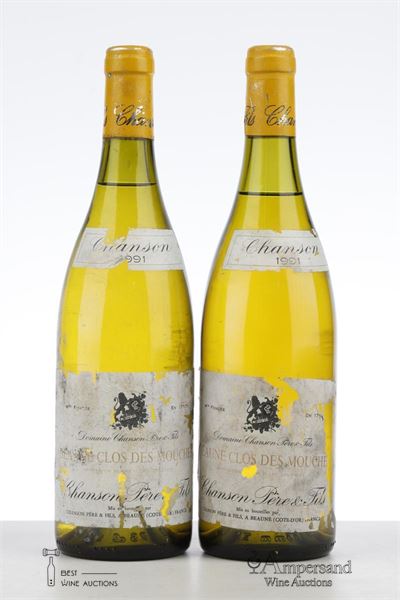 BEAUNE CLOS DES MOUCHES BLANC 1991 - Chanson - 2 Bottles
