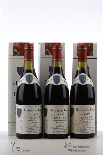 HOSPICES DE BEAUNE BEAUNE CUVEE BRUNET 1976 - P F Leonce Bocquet - 3 Bottles - Oc 1