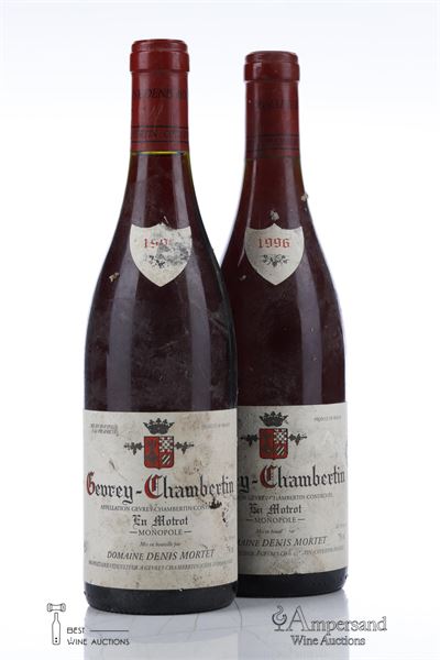 GEVREY CHAMBERTIN EN MOTROT 1996 - Denis Mortet - 2 Bottles