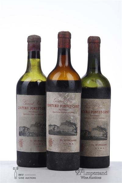 PONTET CANET 1950 - Mb - De Wijngaard Pvba - 3 Bottles