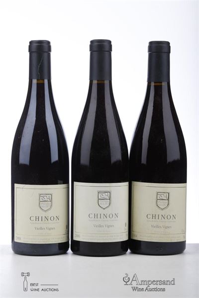 CHINON VIEILLES VIGNES 1*2004 + 1*2006 + 1*2008  - Philippe Alliet - 3 Bottles