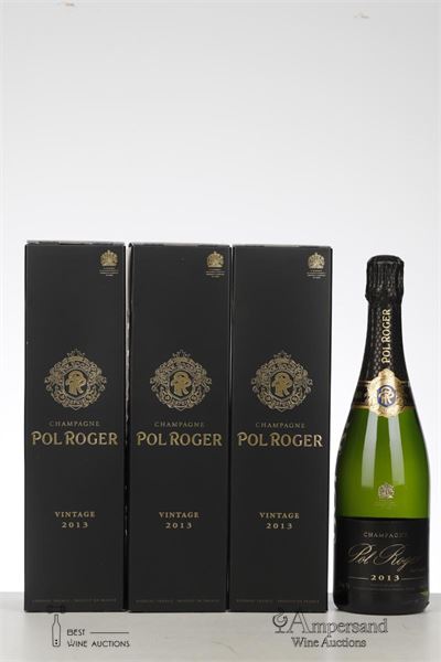 POL ROGER VINTAGE BRUT 2013 - Pol Roger - 3 Bottles - Oc 1