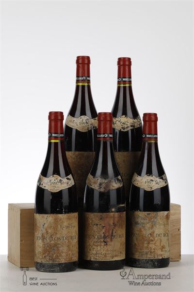 CORTON CLOS DU ROI 1997 - Moillard - 5 Bottles
