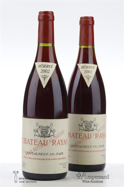 CHATEAUNEUF DU PAPE RAYAS 2002 - Reynaud - 2 Bottles