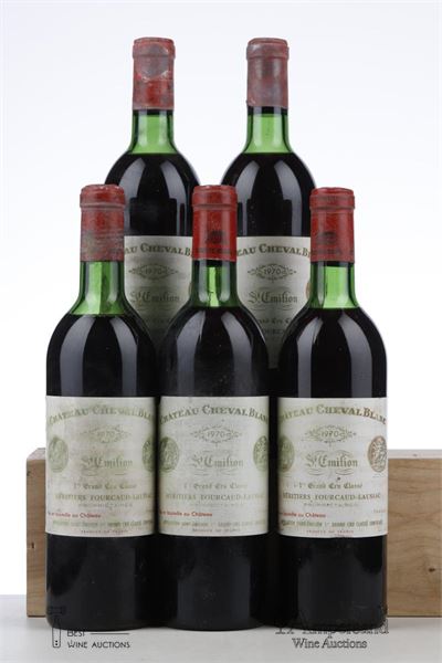 CHEVAL BLANC 1970 - Mc - 5 Bottles