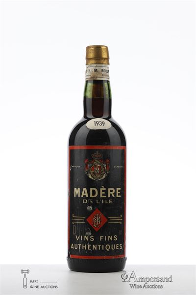 MADERE DE L'ILE 1939 - H. M. Boudringhin - 1 Bottle