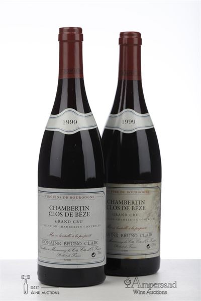 CHAMBERTIN CLOS DE BEZE 1999 - Bruno Clair - 2 Bottles