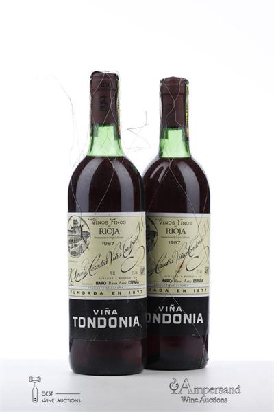 VINA TONDONIA RESERVA 1987 - Lopez de Heredia - 2 Bottles