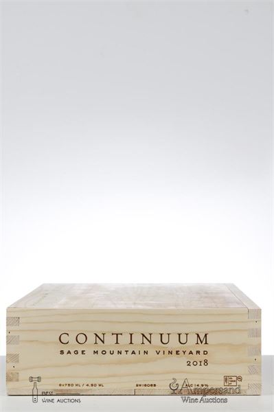 CONTINUUM SAGE MOUNTAIN VINEYARD 2018 - Tim Mondavi - 6 Bottles - Owc 6