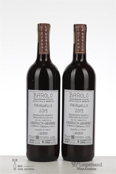 BAROLO PAIAGALLO 2019 - Canonica - 2 Bottles