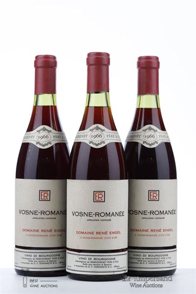 VOSNE ROMANEE 1966 - Rene Engel Mise Remoissenet - 3 Bottles