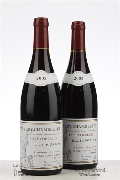 GEVREY CHAMBERTIN LES EVOCELLES 2003 - Dugat Py - 2 Bottles