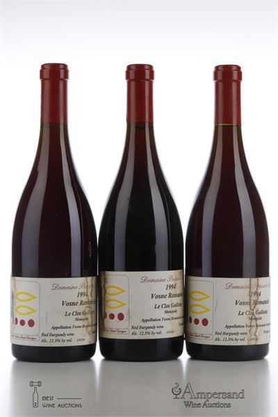 VOSNE ROMANEE LE CLOS GOILLOTTE 1994 - Prieure Roch - 3 Bottles