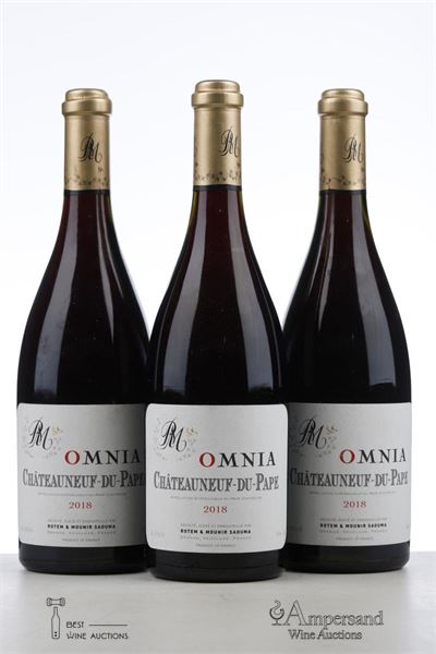 CHATEAUNEUF DU PAPE OMNIA 2018 - Rotem et Mounir Saouma - 3 Bottles