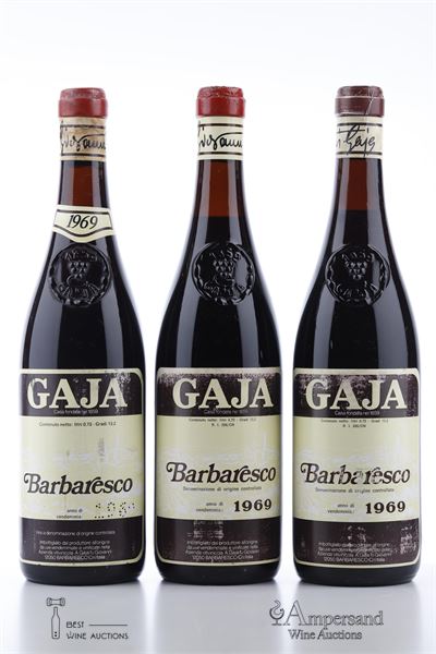 BARBARESCO 1969 - Gaja - 3 Bottles