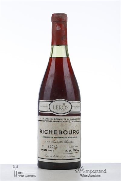 RICHEBOURG 1971 - Domaine de la Romanee Conti - 1 Bottle