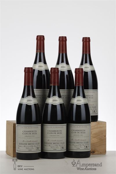 CHAMBERTIN CLOS DE BEZE 2000 - Bruno Clair - 6 Bottles