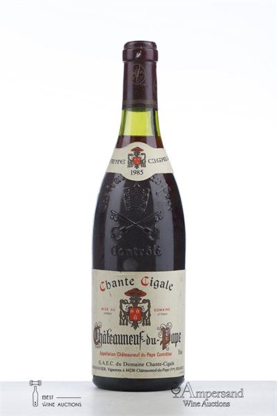 CHATEAUNEUF DU PAPE CHANTE CIGALE 1985 - Domaine Chante Cigale - 1 Bottle