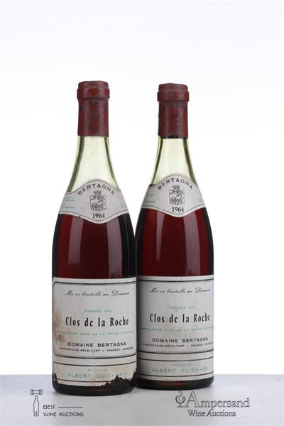 CLOS DE LA ROCHE 1964 - Bertagna - 2 Bottles
