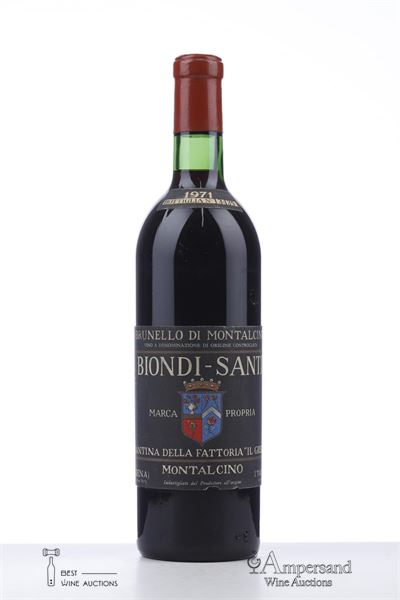 BRUNELLO DI MONTALCINO 1971 - Biondi Santi - 1 Bottle