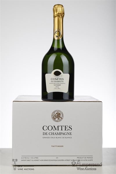 TAITTINGER COMTES DE CHAMPAGNE BLANC DE BLANCS 2011 - Taittinger - 6 Bottles - Oc 6