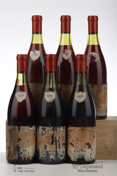 CORTON 1976 - Domaine des Hautes Chapelles - 6 Bottles