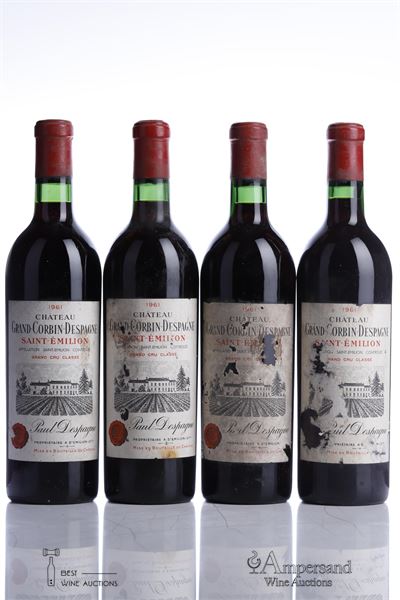 GRAND CORBIN D'ESPAGNE 1961 - Mc - 4 Bottles