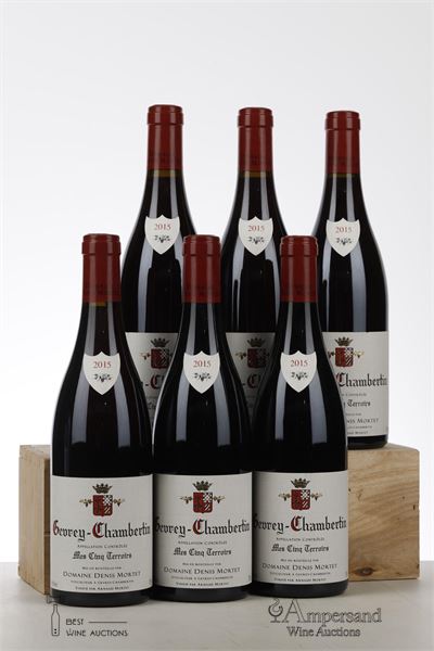 GEVREY CHAMBERTIN MES CINQ TERROIRS 2015 - Denis Mortet - 6 Bottles