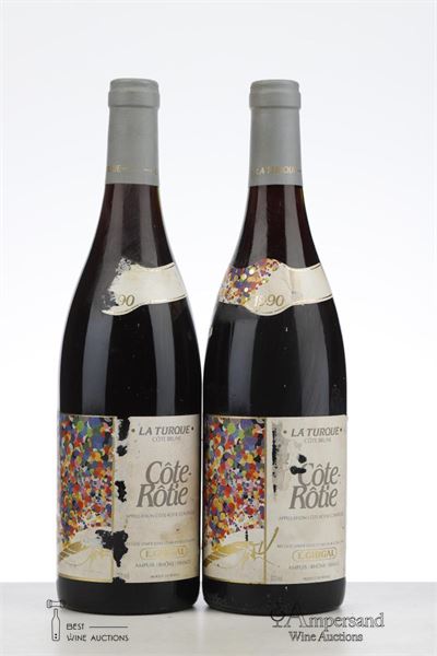 COTE ROTIE LA TURQUE 1990 - Guigal - 2 Bottles