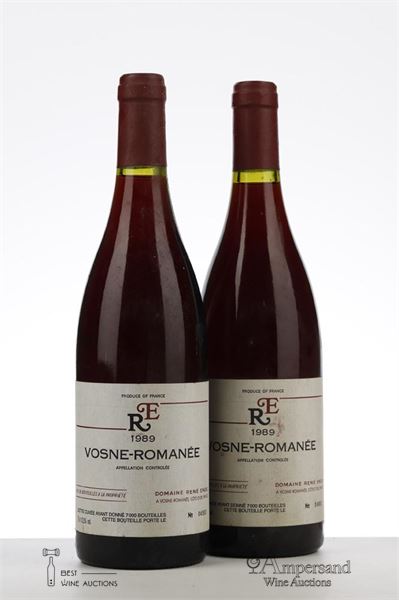 VOSNE ROMANEE 1989 - Rene Engel - 2 Bottles