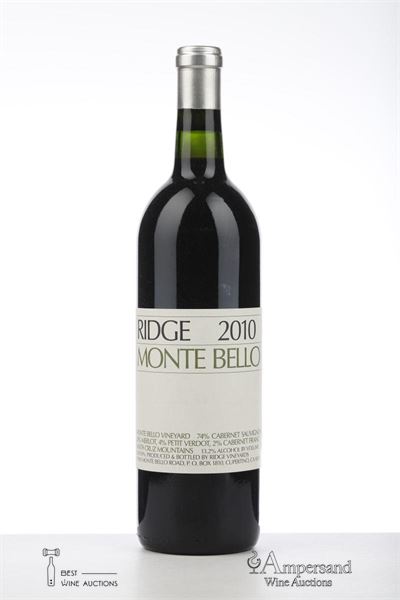 RIDGE MONTE BELLO 2010 - Ridge Vineyard - 1 Bottle