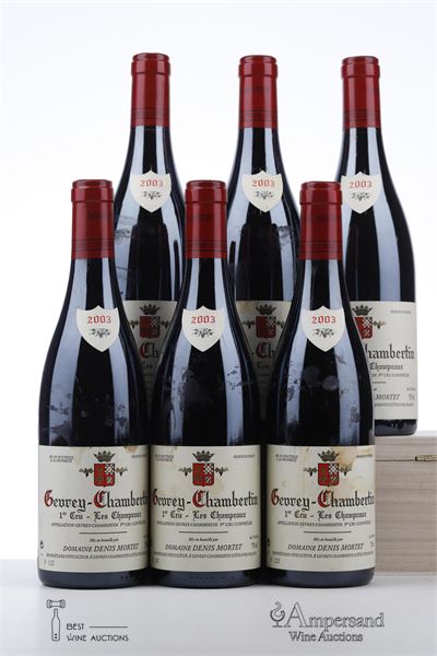 GEVREY CHAMBERTIN LES CHAMPEAUX 2003 - Denis Mortet - 6 Bottles
