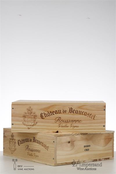 CHATEAUNEUF DU PAPE BEAUCASTEL BLANC ROUSSANNE VIEILLES VIGNES 2020 - Beaucastel - 6 Bottles - Owc 3