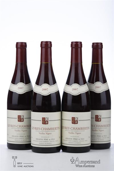 GEVREY CHAMBERTIN VIEILLES VIGNES 2007 - Serafin - 4 Bottles