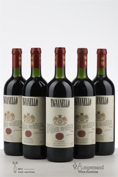 TIGNANELLO 1988 - Antinori - 5 Bottles